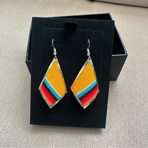Colorful Geometric Earrings/Made in Peru